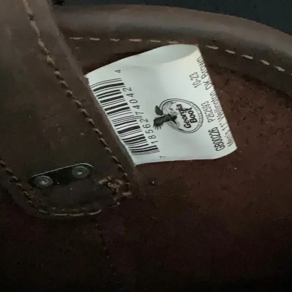 Georgia Boot Men's Dark Brown Western steel toe Boots , 12 NEW - Picture 3 of 11